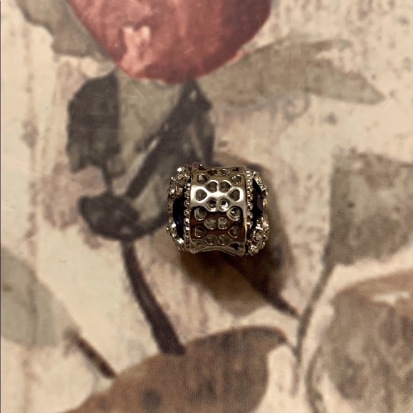 Flower Blue Gemstone And Mouse Head Bead - Picture 5 of 8